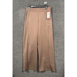 Adidas Pants Womens Medium Brown W Wide Leg Pant Track Gym Athletic KF0794